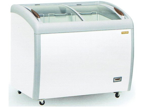 Congelatore a pozzetto vetri curvi scorrevoli CG 309A litri 300